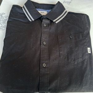 long sleeve button up Vans